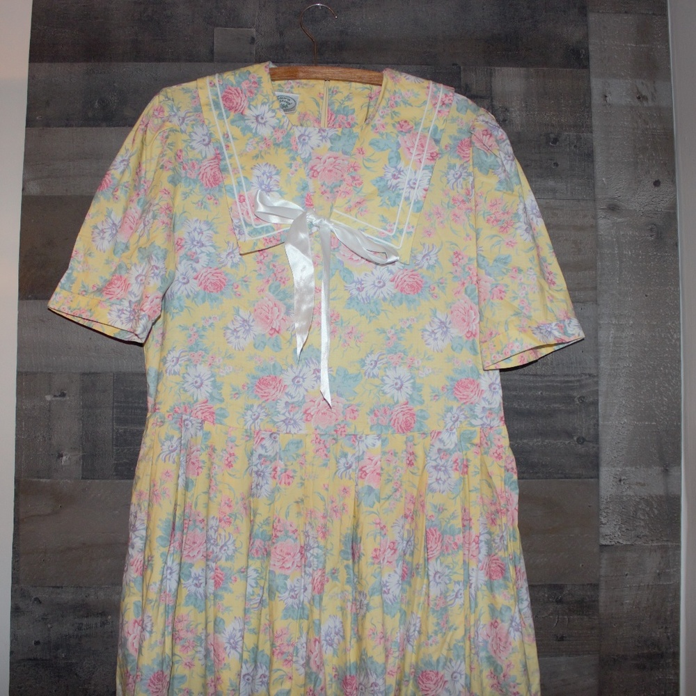 Laura Ashley Vintage Prairie Dress Size 12